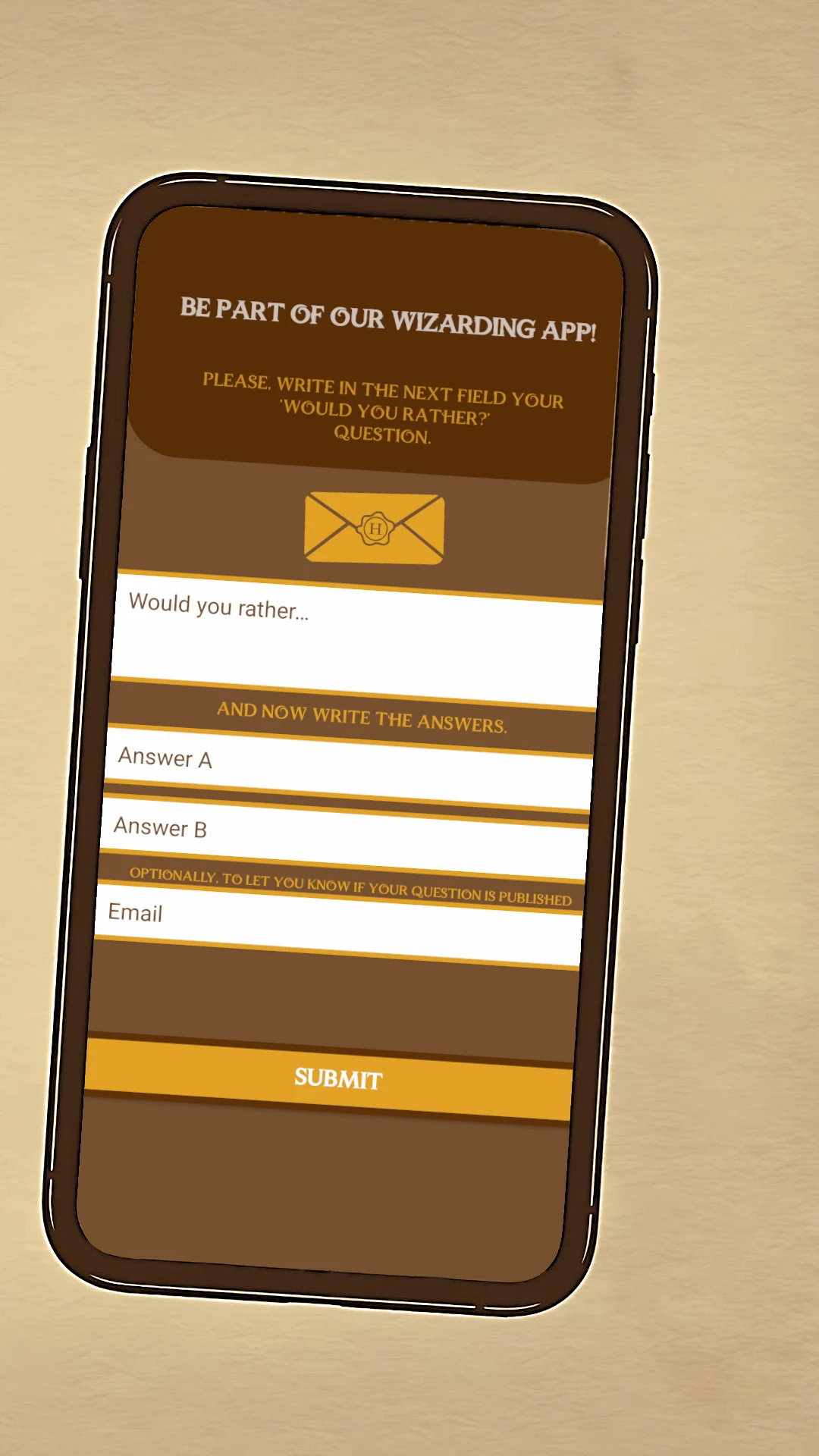 Would you rather? Harry Wizard screenshot
